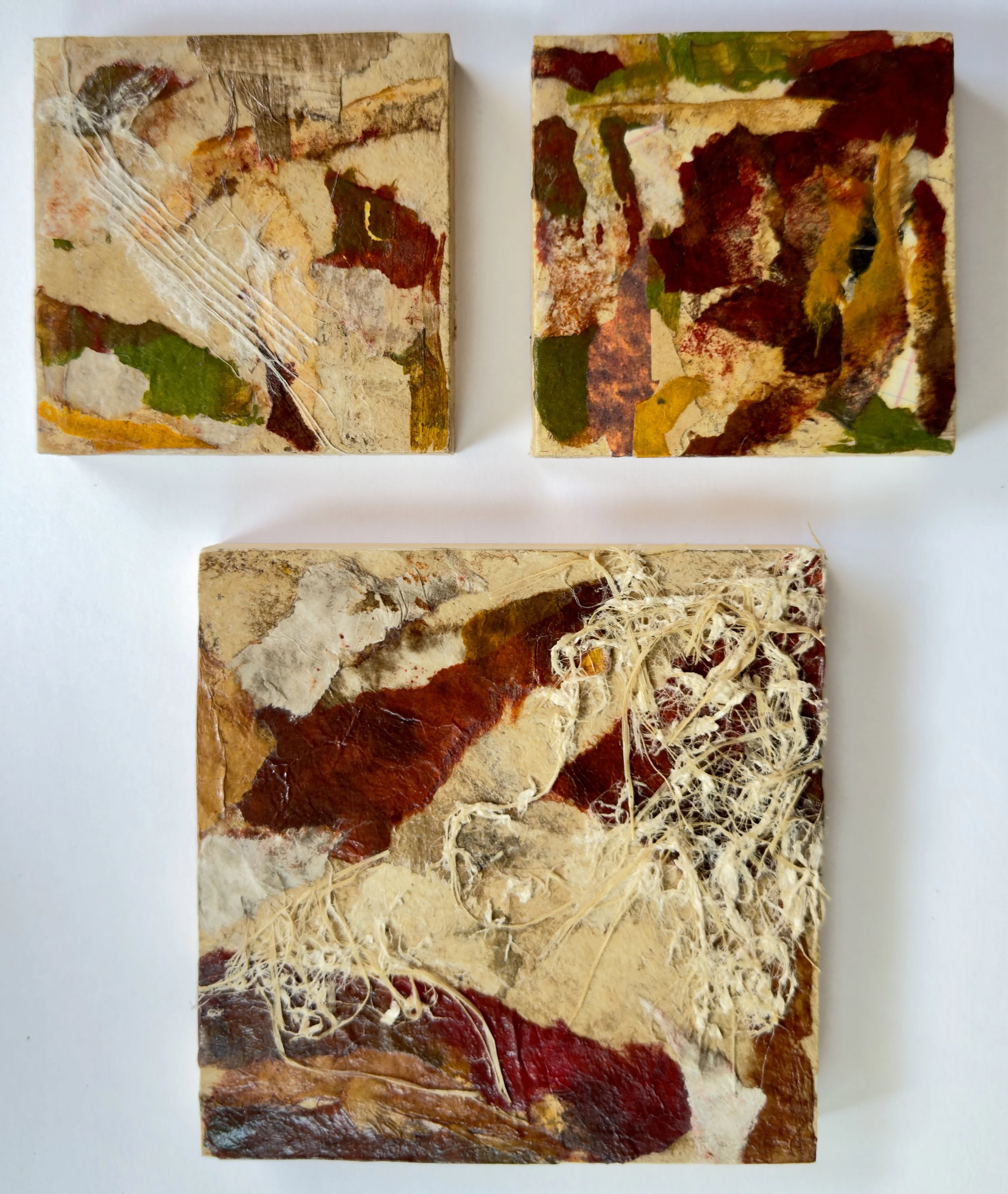 Mixed Media Collage on wood panel