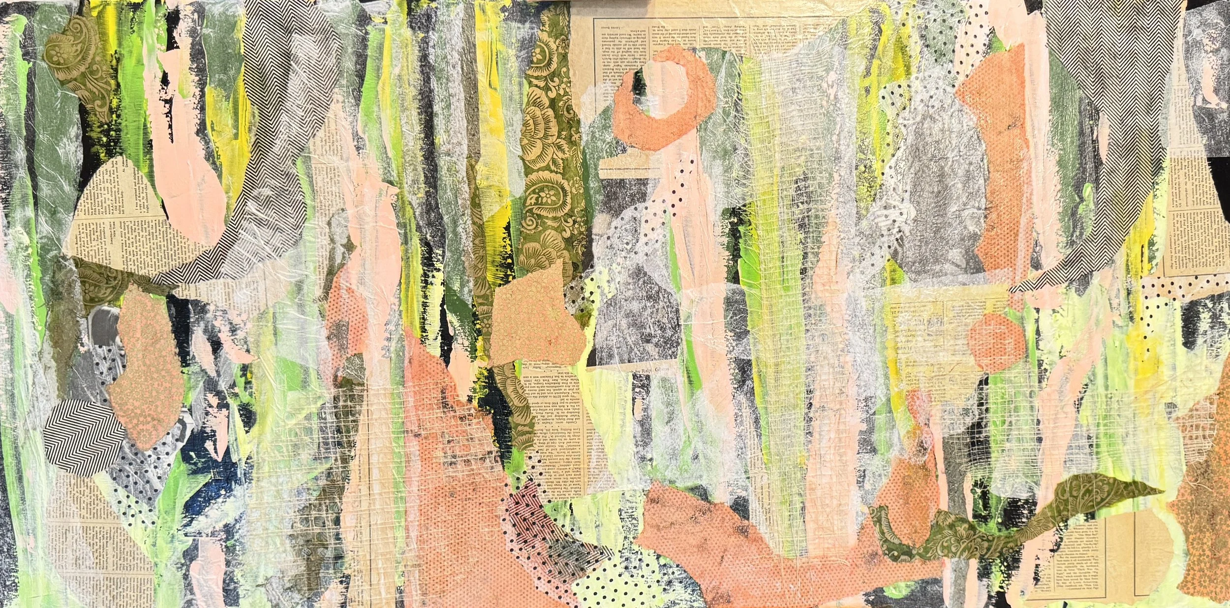 Mixed Media on wood panel