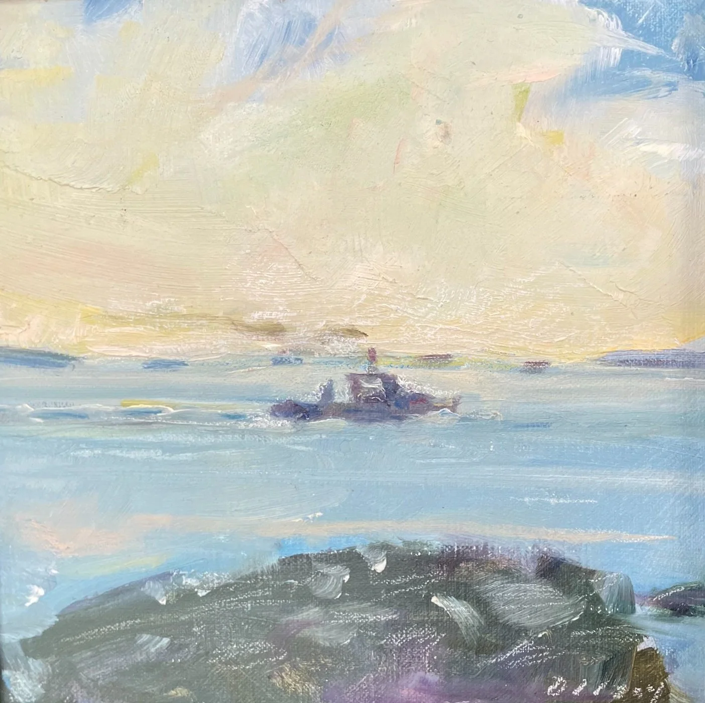 Monhegan Morning Commute