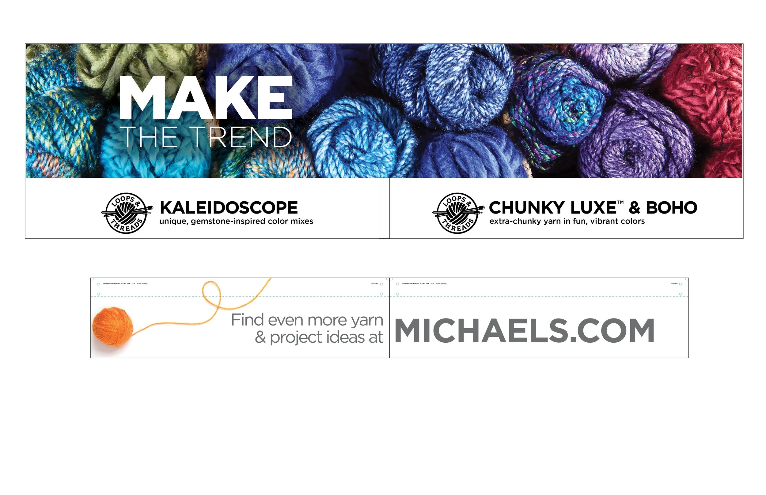 Branded the trend section in the store for the most up and coming yarns