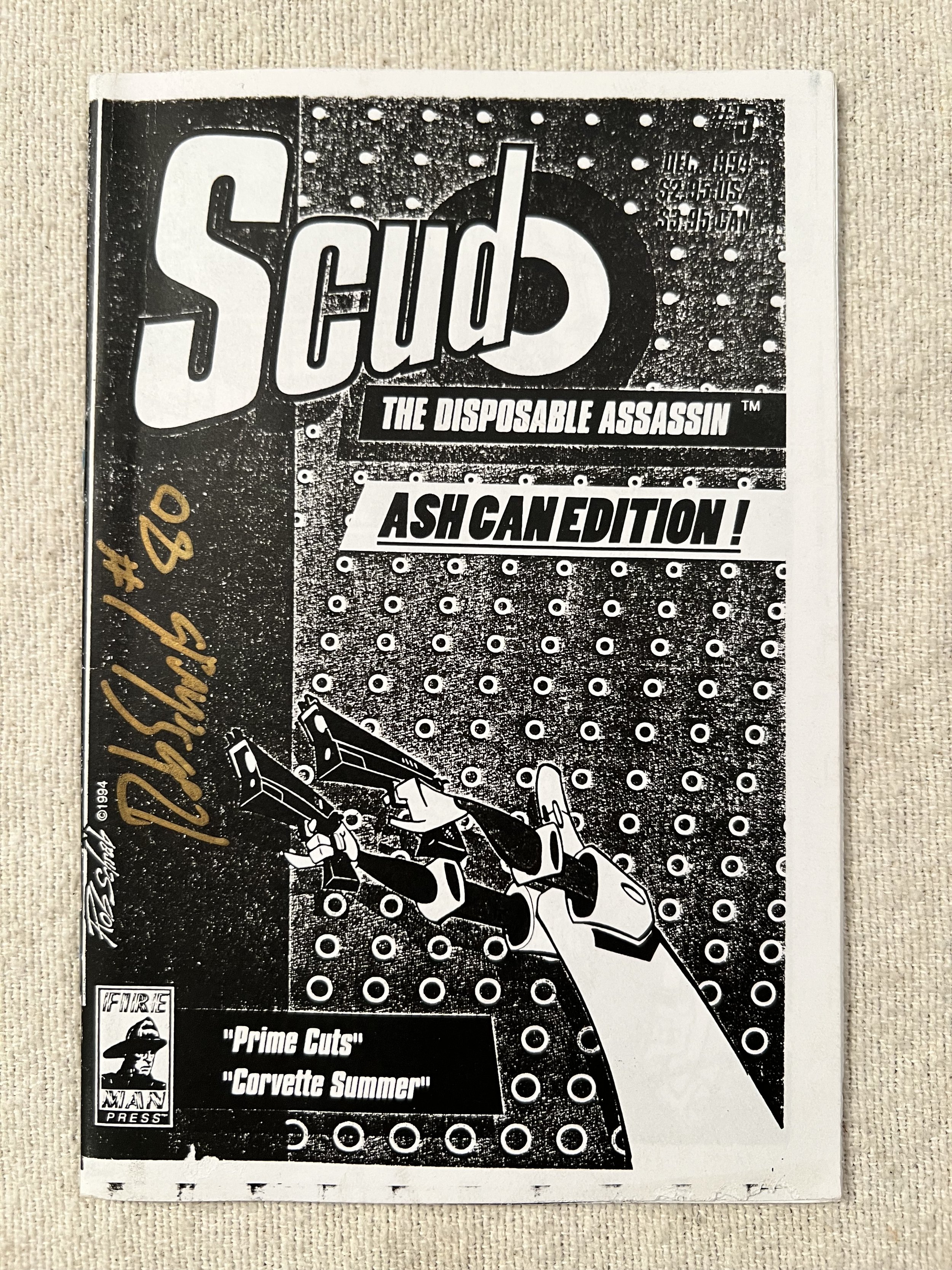 Scud Ashcan #5, Signed "80"