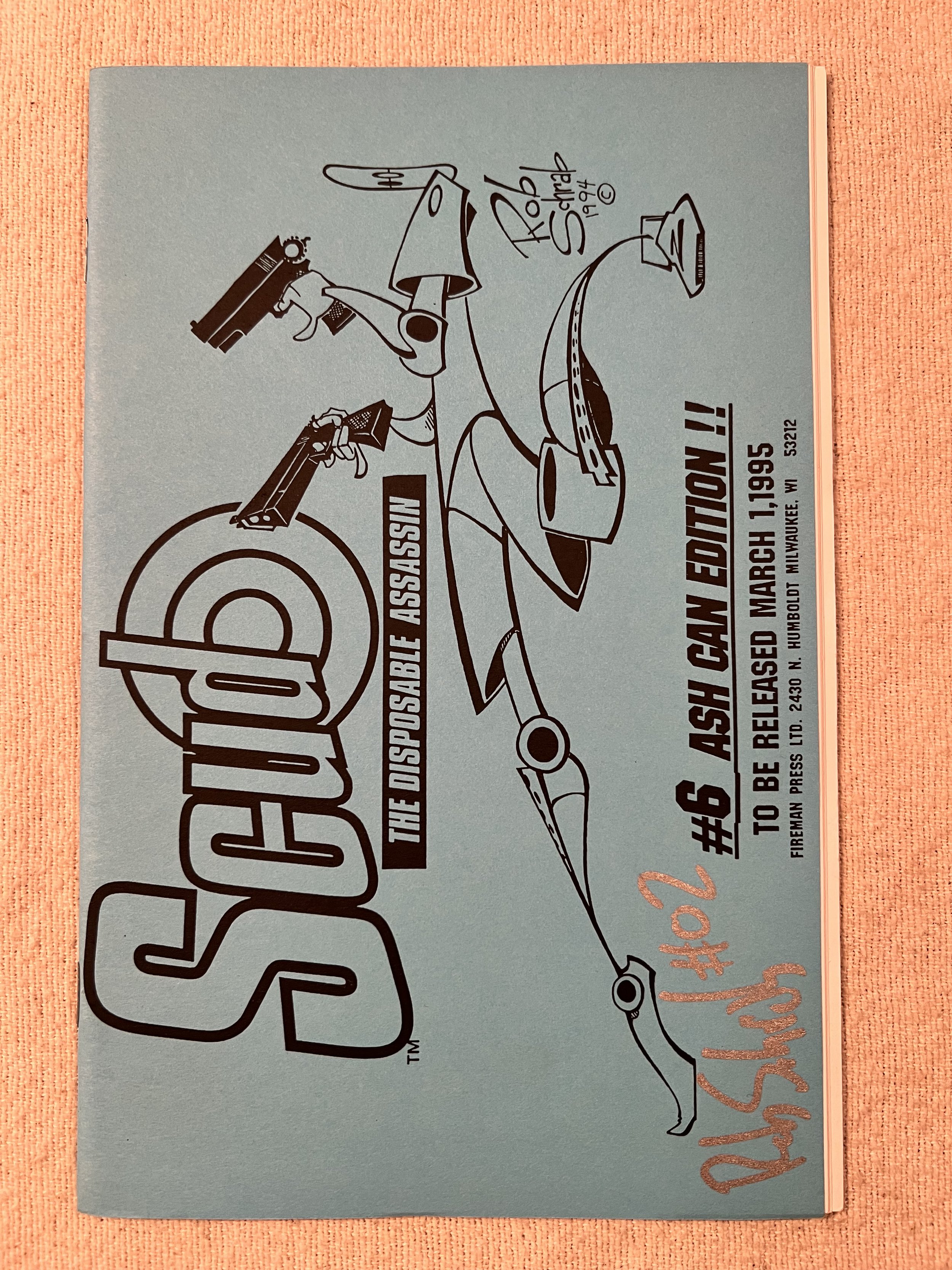 Scud Ashcan #6, Signed "02"