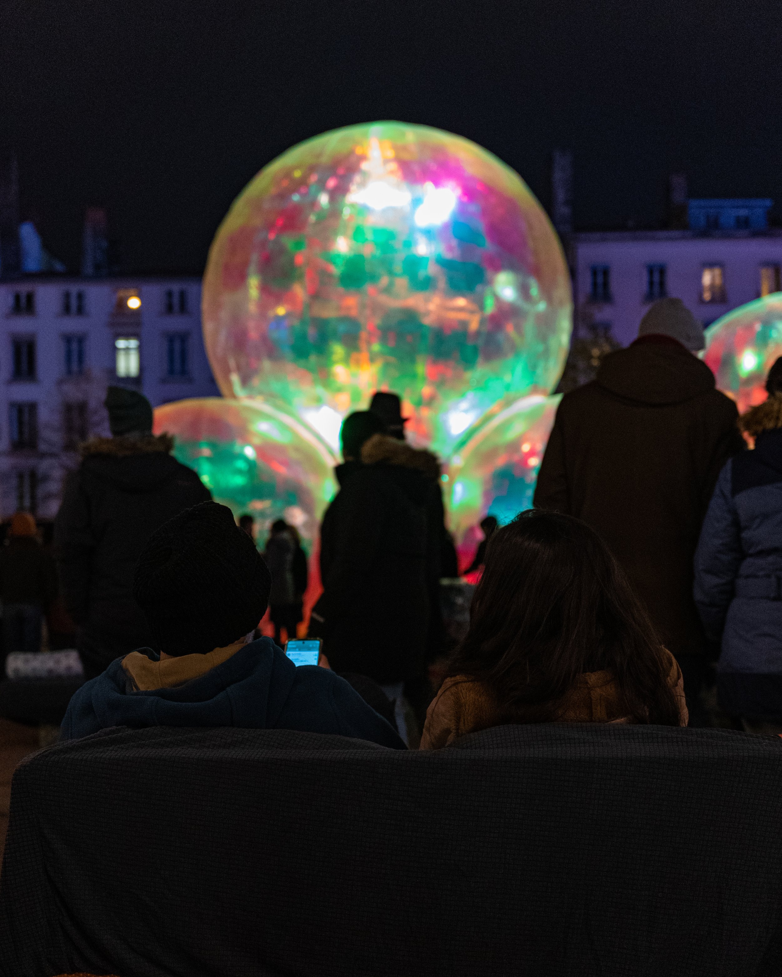 Le Cousu - Fête des lumières - Place Bellecour - Lyon