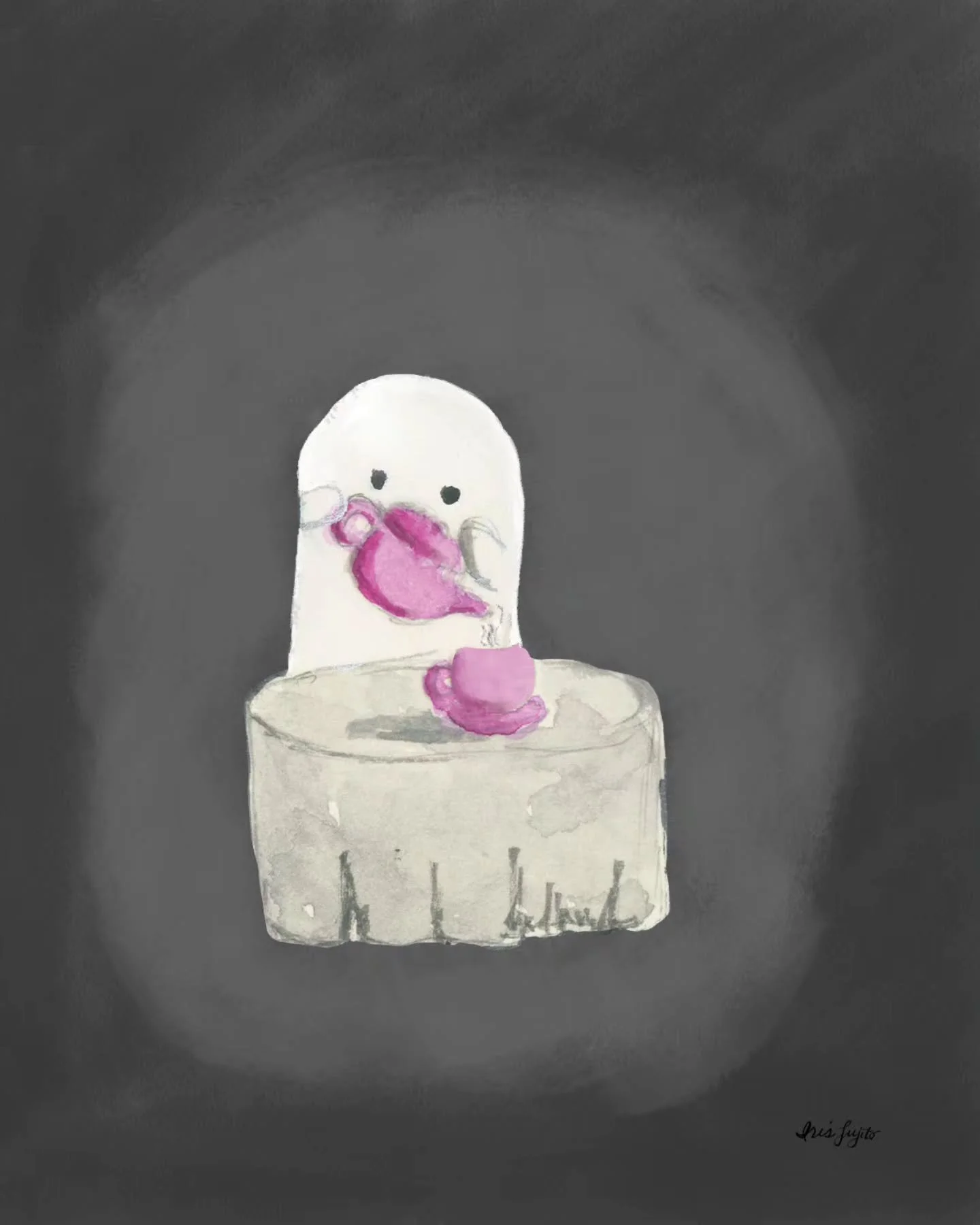 This little ghost is here for just quiet company and a cup of tea after the candy rush. 👻☕

Turns out &ldquo;boo&rdquo; sounds a lot like &ldquo;brew.&rdquo;

My ghosts tend to stick around long after the spooky season. 

Shop the full ghost collect