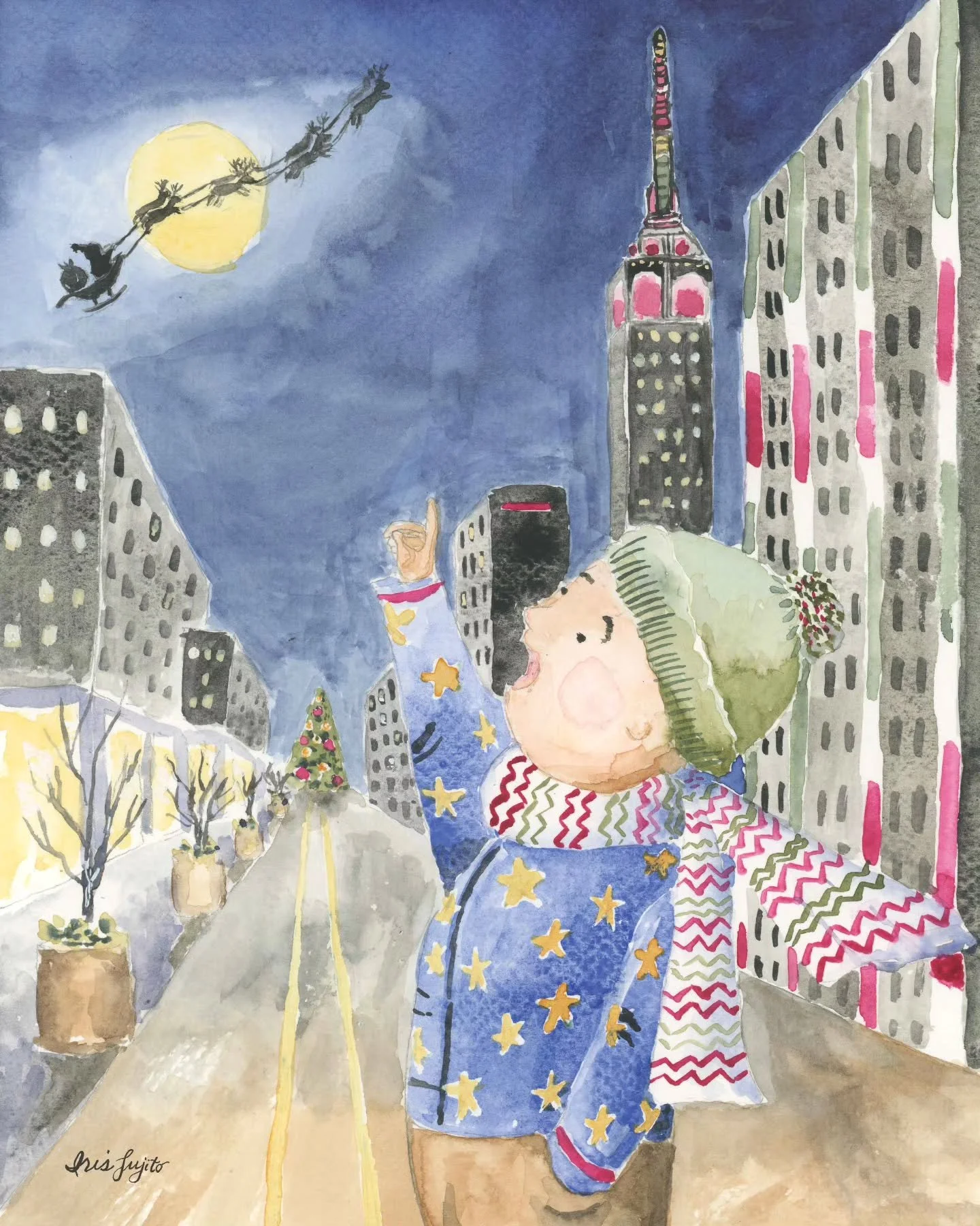 🌟 🎅 🌃 BELIEVE IN MAGIC

Day 9 of Jehane&rsquo;s 12 Days of Christmas ✨

The timing of this prompt occurred while I was visiting NYC last week, so it felt fitting to let The Big Apple inspire this illustration with the Empire State Building in the 