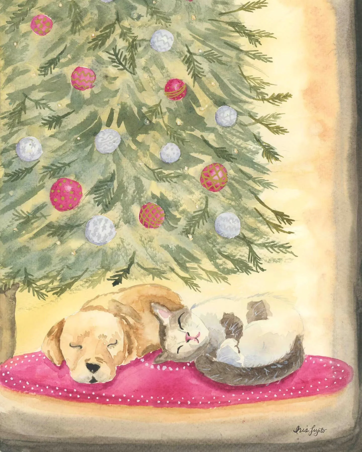 🌙😴🐾 THE NIGHT BEFORE CHRISTMAS 

Day 12 of Jehane&rsquo;s 12 Days of Christmas ✨

Happy Holidays!  We made it through all 12 days of this art challenge. 
Grateful to Jehane and these artists for hosting:

@jehane_ltd @bonbiforest @thistlemoon @tra