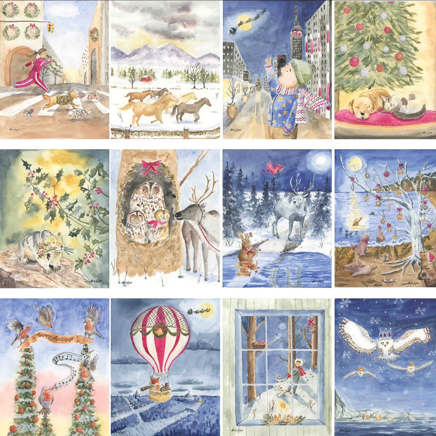 A look back at all 12 illustrations from Jehane&rsquo;s 12 Days of Christmas.

I limited my color palette this year and loved how it adds a layer of cohesiveness to the 12 illustrations

I&rsquo;m grateful for the challenge and the invitation to expe