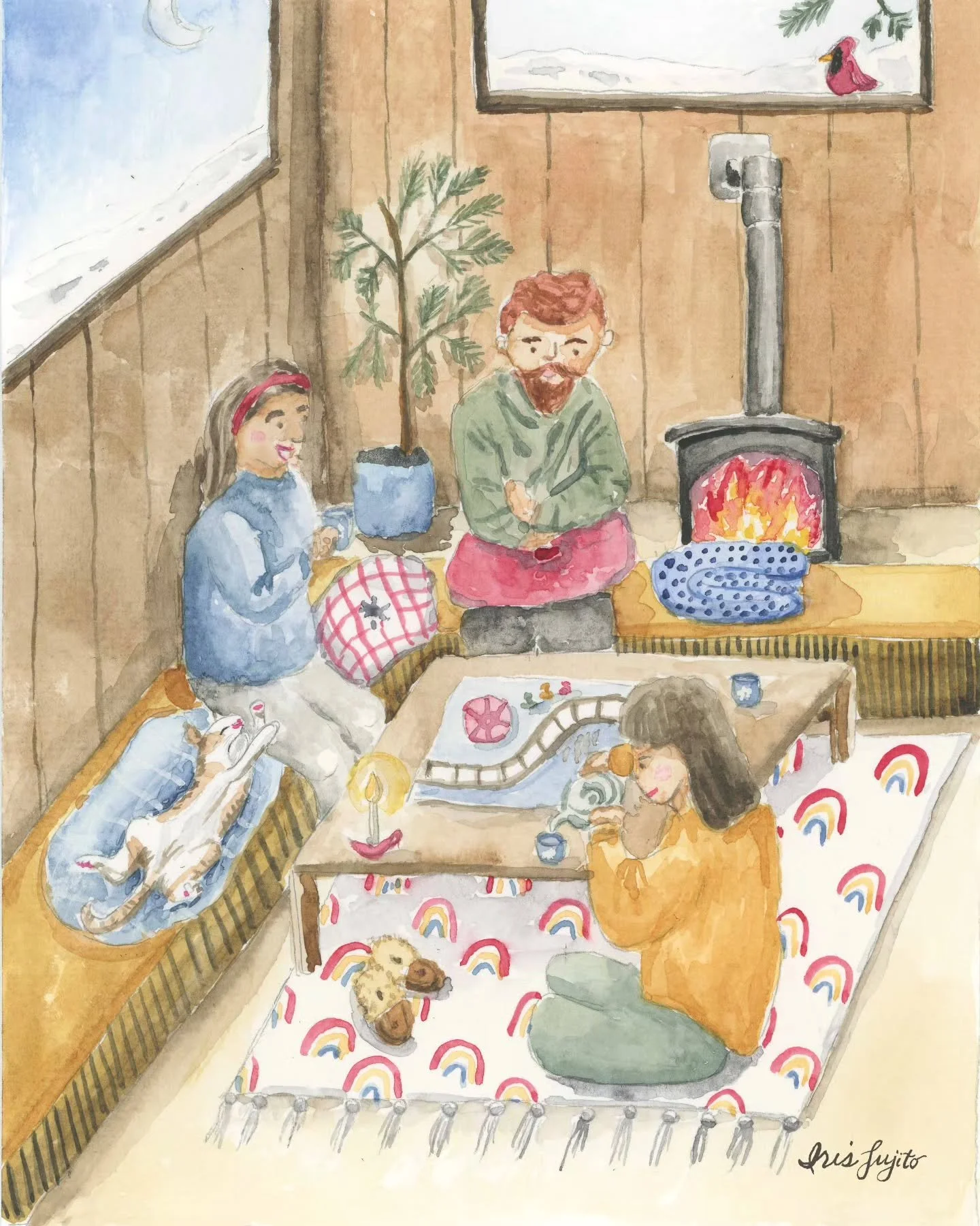 🐈🕯️☕ This week&rsquo;s prompt for Jehane&rsquo;s Golden Thread is koselig, a Norwegian concept that centers warmth, simplicity, and deep comfort. According to A Frog in the Fjord, &ldquo;Basically anything can (and should) be koselig: a house, a co