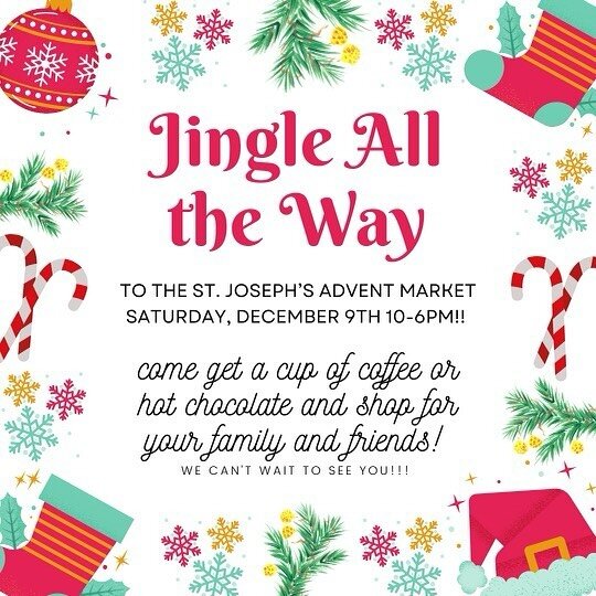 Jingle all the way to the advent market tomorrow!! Everything starts at 10am!