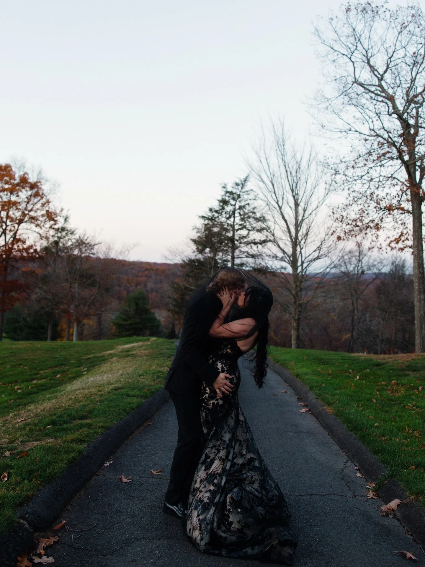 Elena and Masen ~ the party 🖤✨ I first met these two for engagement photos last fall at Gillettes Castle and we immediately hit it off, I love their spontaneous energy and the way they hype each other up. I even got my little ghosty tattoo yall love