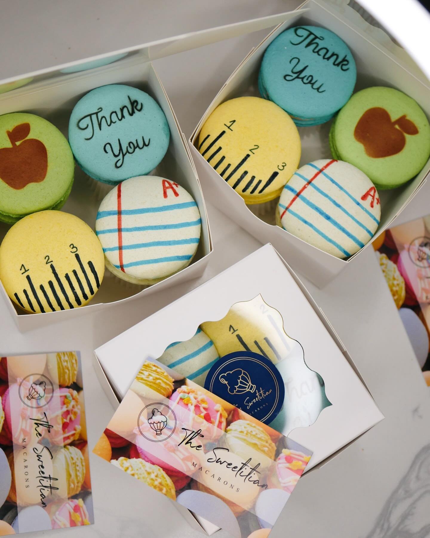 Indulging in these sweet treats to show our appreciation for all the hard work our teachers do during Teacher Appreciation Week! 🍬📚 #TeacherAppreciationWeek #SweetTreats #Grateful #macaron #frenchmacarons #happy #bakery #cottagefoodbaker #sweets