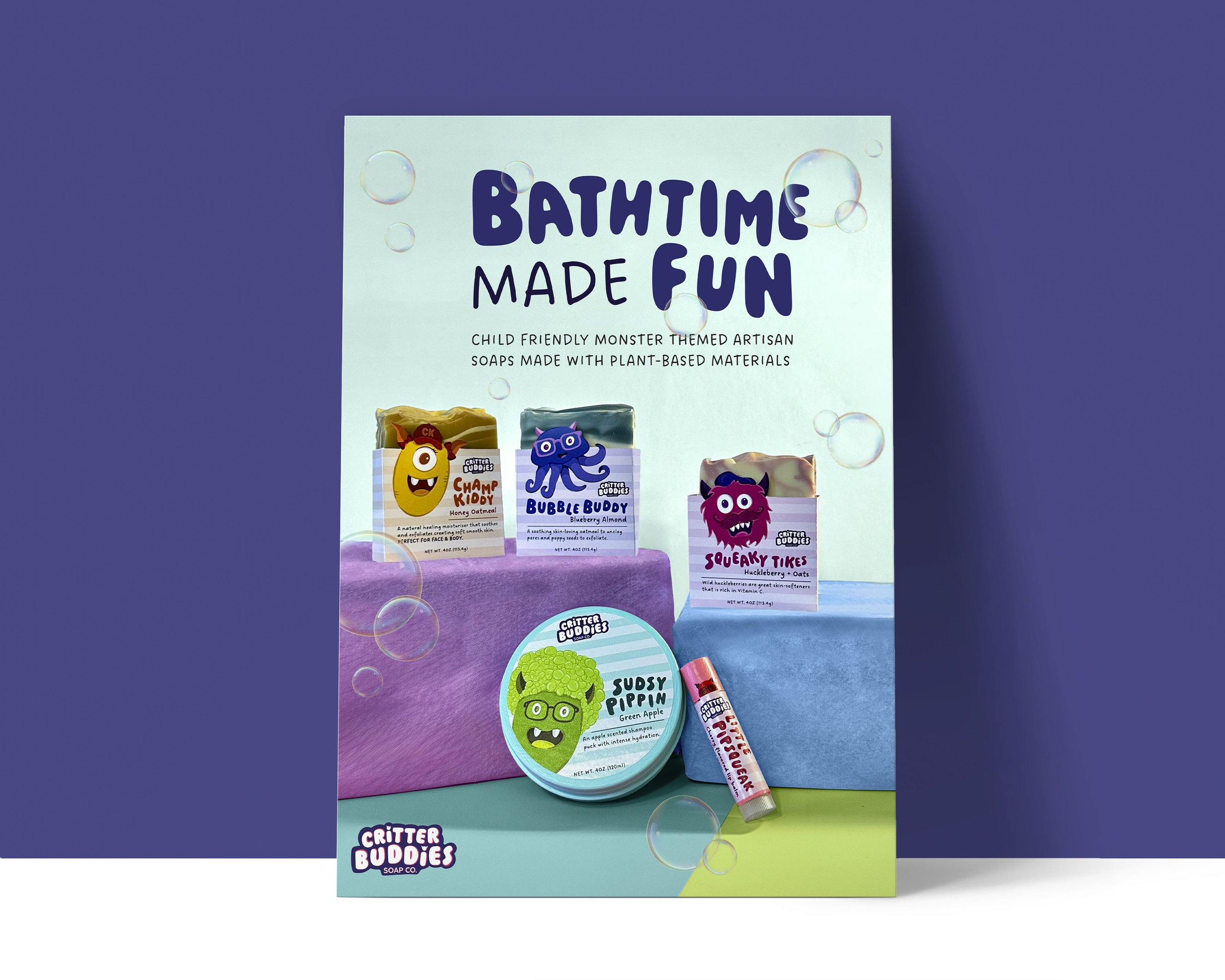 Critterbuddies Soap Co. Packaging