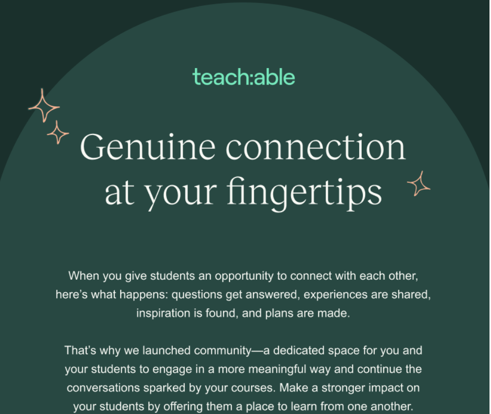 Teachable Community Launch