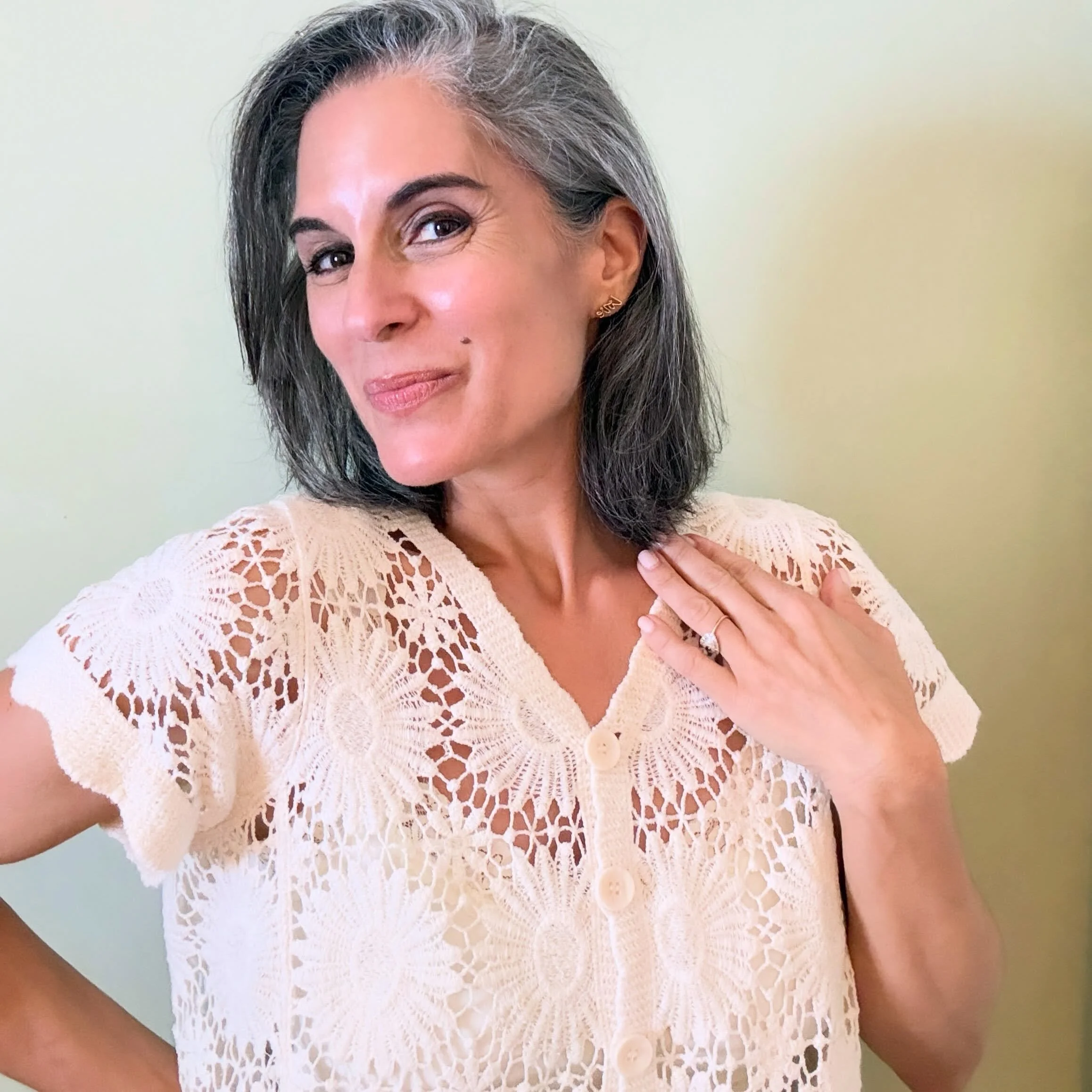 My hair has finally hit my shoulders and I&rsquo;m so excited! That&rsquo;s the post. That&rsquo;s it. That&rsquo;s all I&rsquo;m wanting to share with you. Thank you for supporting my silver hair journey. 

I so appreciate the silver hair love.