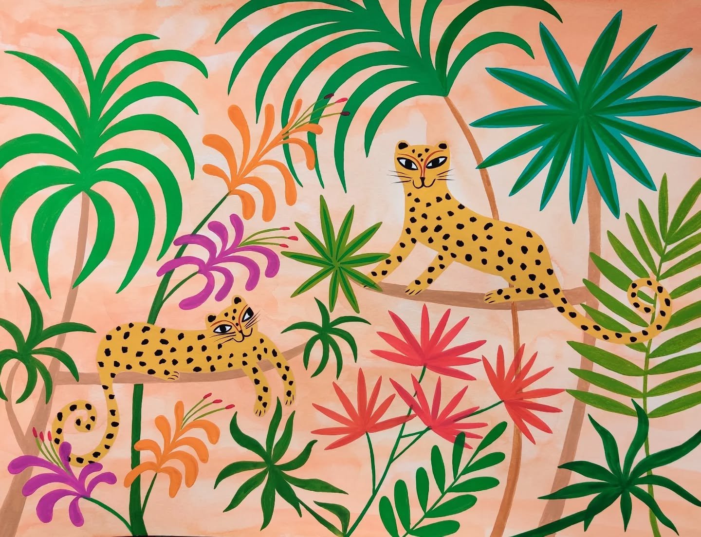Happy leopards for your Wednesday 🐆

#leopard 
#leopardprint 
#leopardillustration