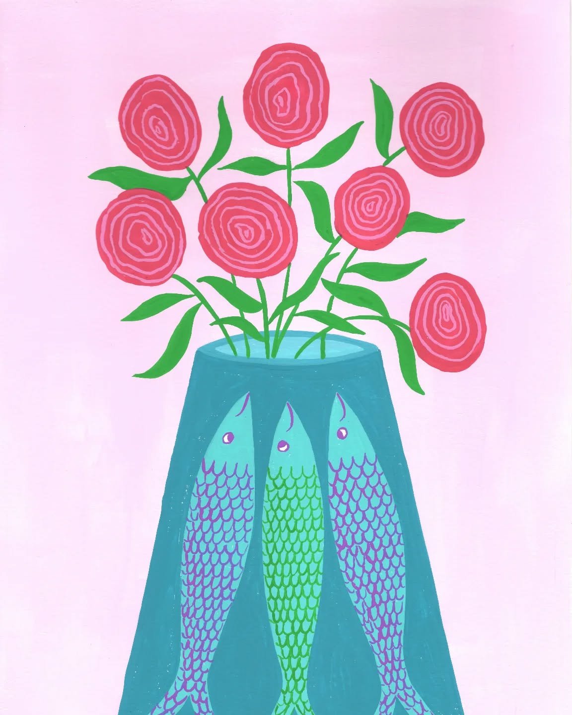 Some roses for you! 💕🌹 

#paintedroses 
#valentinesday