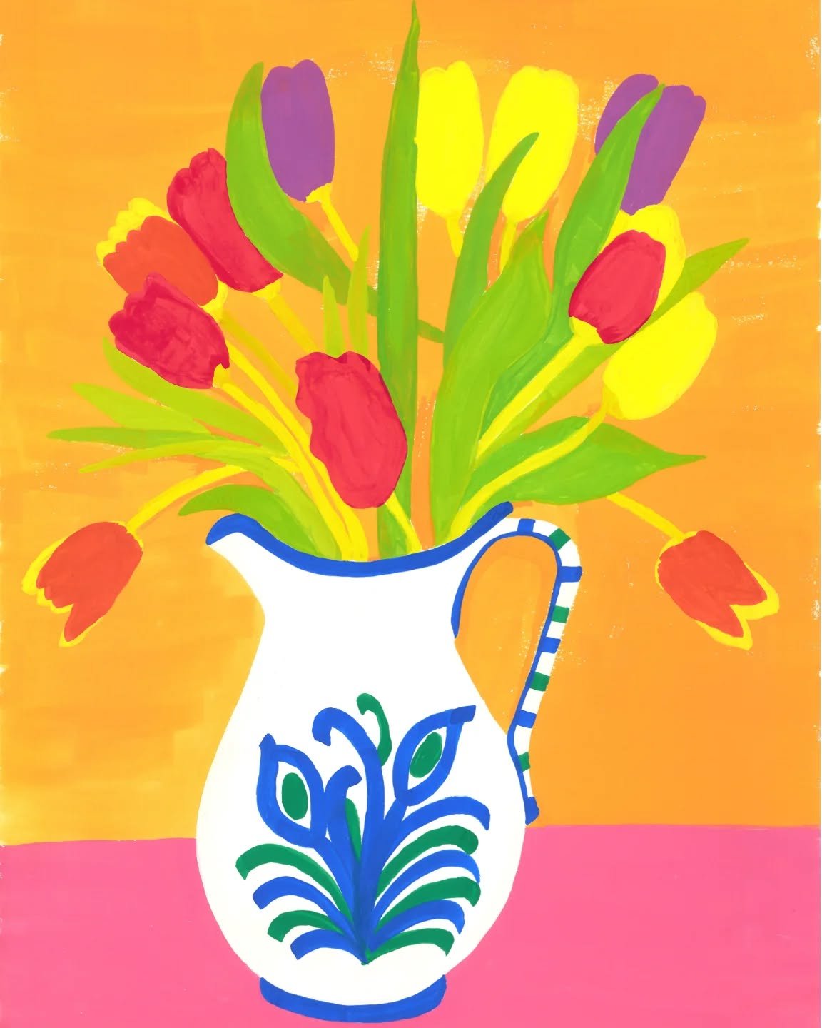Happy Easter! 🐰🐣 🌷 

#paintedtulips 
#eastersunday 
#eastertulips