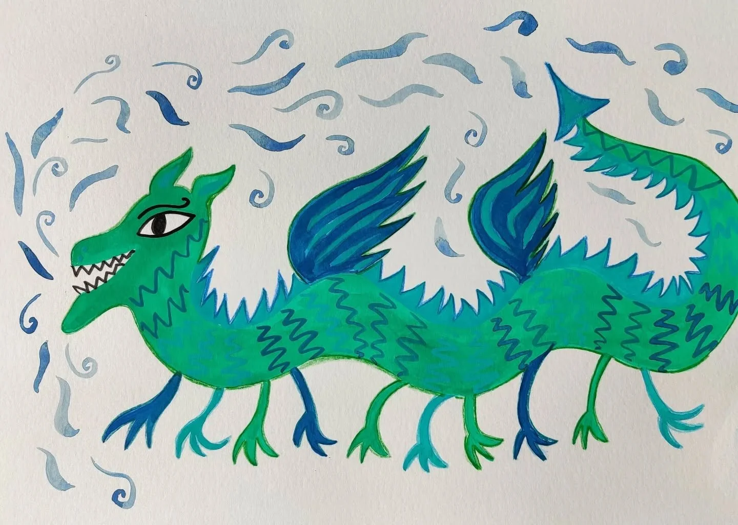 &quot;I hate to brag, but out of my friends, I always do the most steps.&quot; 😉 

Happy weekend!

#gouachepainting 
#gouacheillustration
