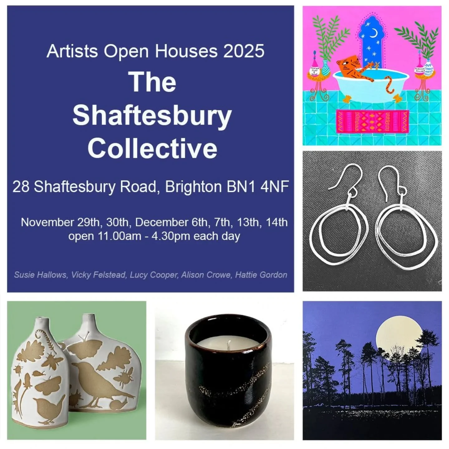 I&rsquo;m excited to be part of the Shaftesbury Collective Open House again this year! It&rsquo;s always a lovely event and we're looking forward to meeting visitors. We open tomorrow at 11:00am. 

I'll be with this wonderful crew: @lucycooper_prints