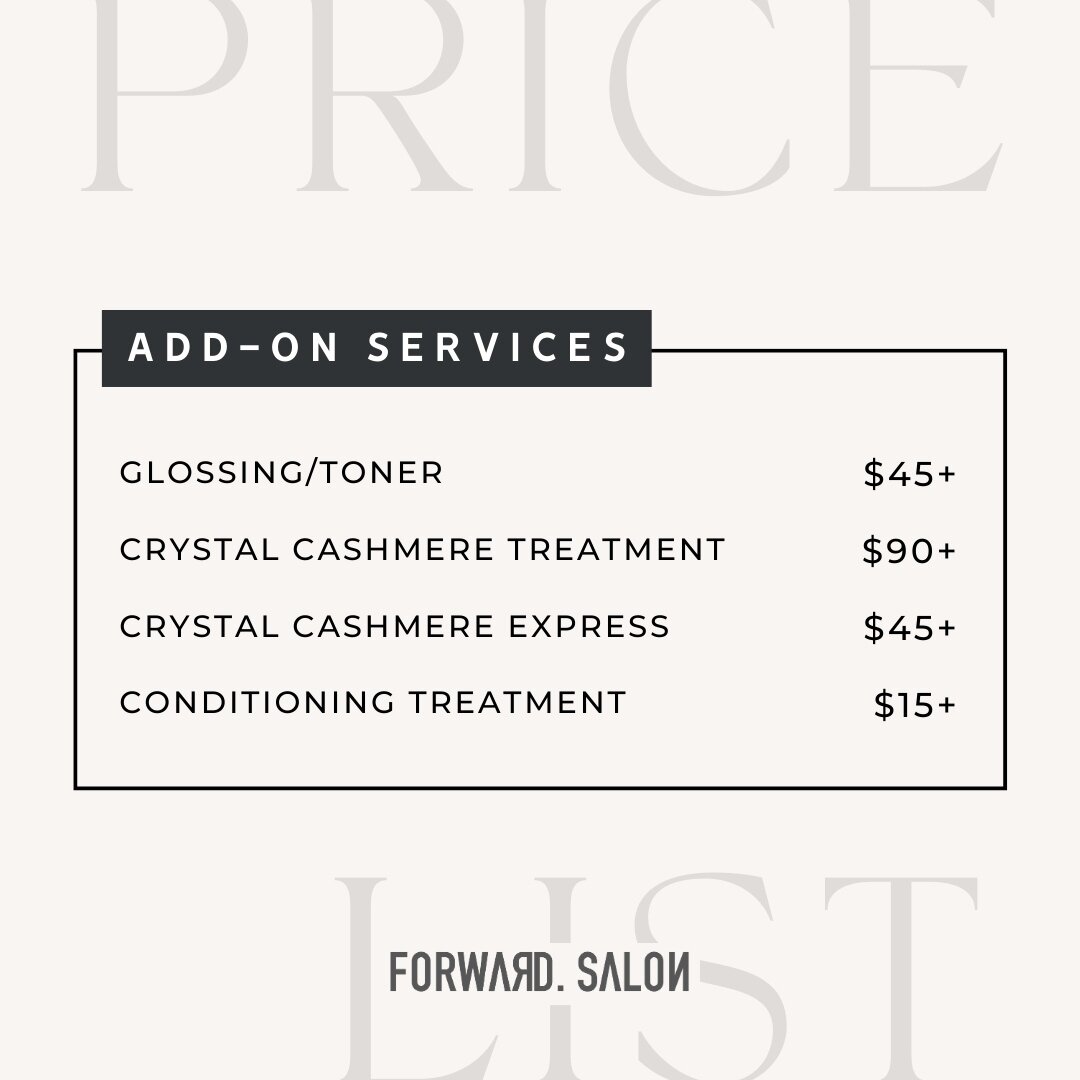 Unlock the power of quick, impactful add-on treatments! These are the key to elevating your salon experience! ✨

.
.
.
.
#forwardsalon #fwrdsalon
#hairtransformation #salonlife #haircare #hairstylist #addonservices #efficienttreatments #hairstylist #