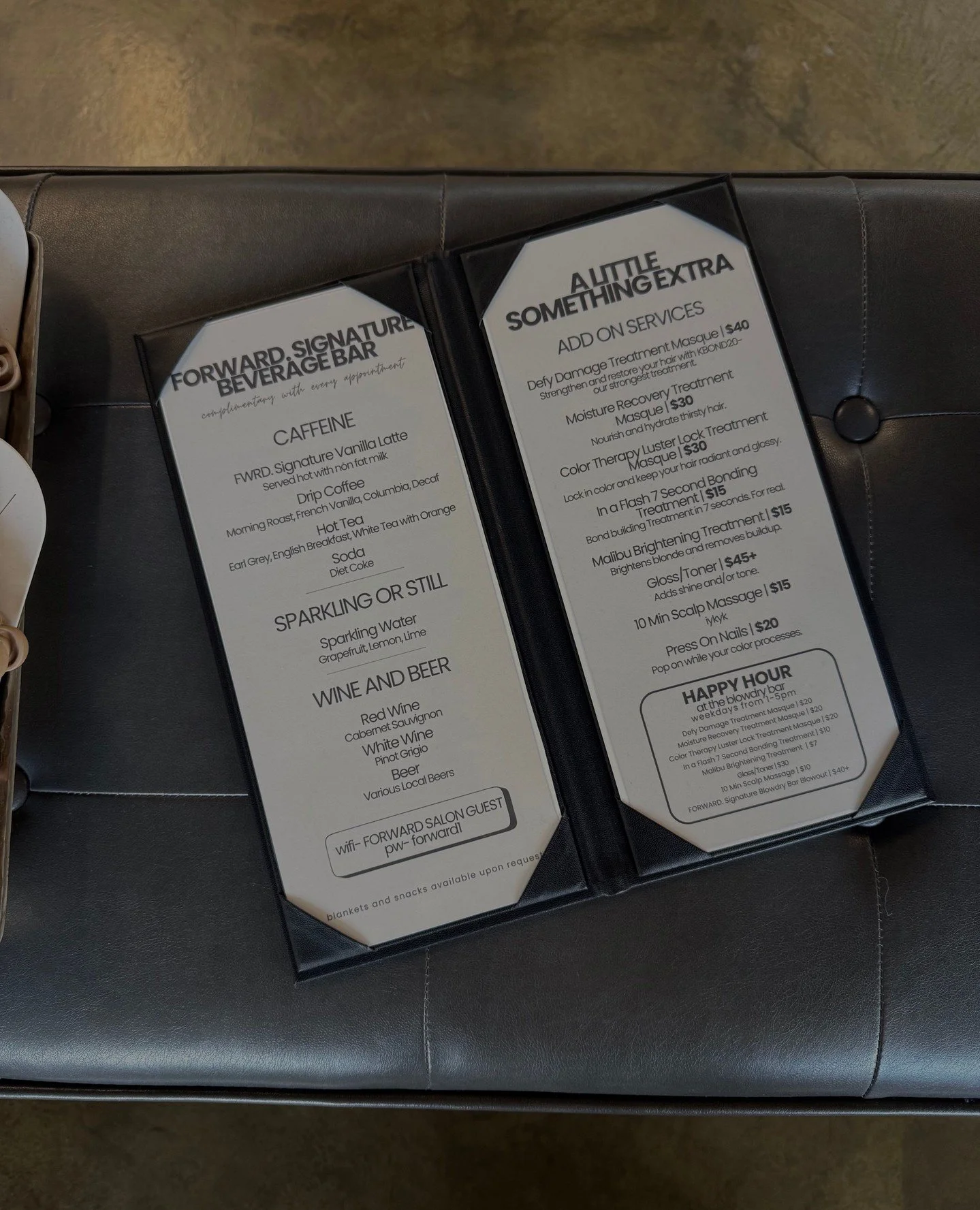 Sip, relax, and level up your service. ☕️✨⁠
⁠
We&rsquo;ve added a new beverage bar in the salon and a full add-on menu to treat your hair while you&rsquo;re here- think glosses, masques, scalp massages, and more.⁠
⁠
Ask your stylist what they recomme