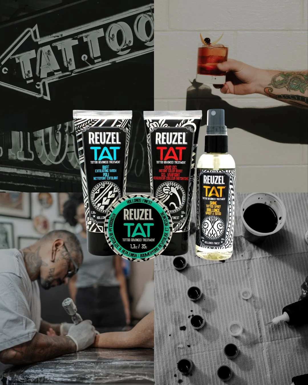 Your tattoos aren&rsquo;t just art&mdash;they&rsquo;re a statement. Keep them fresh and flawless with TAT by Reuzel. Grab yours at the link in our bio.