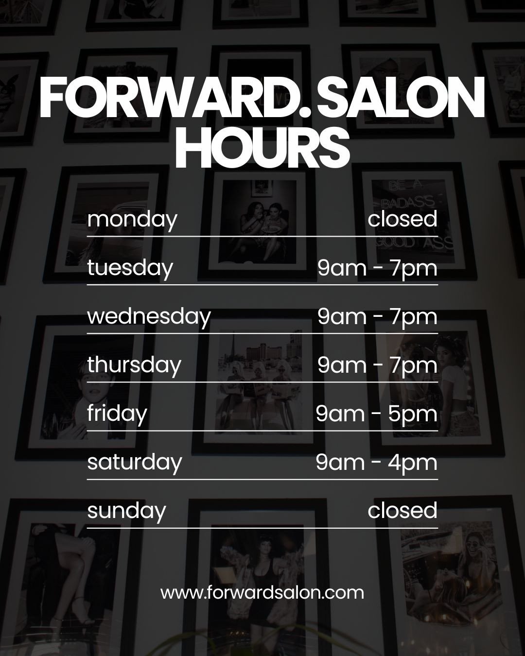 SALON UPDATE- we're making more room for you 🤍⁠
⁠
Starting April 1st, we&rsquo;re expanding our hours to make booking easier than ever. Early mornings, later evenings, more flexibility all around.⁠
⁠
Book your next visit whenever it works best for y