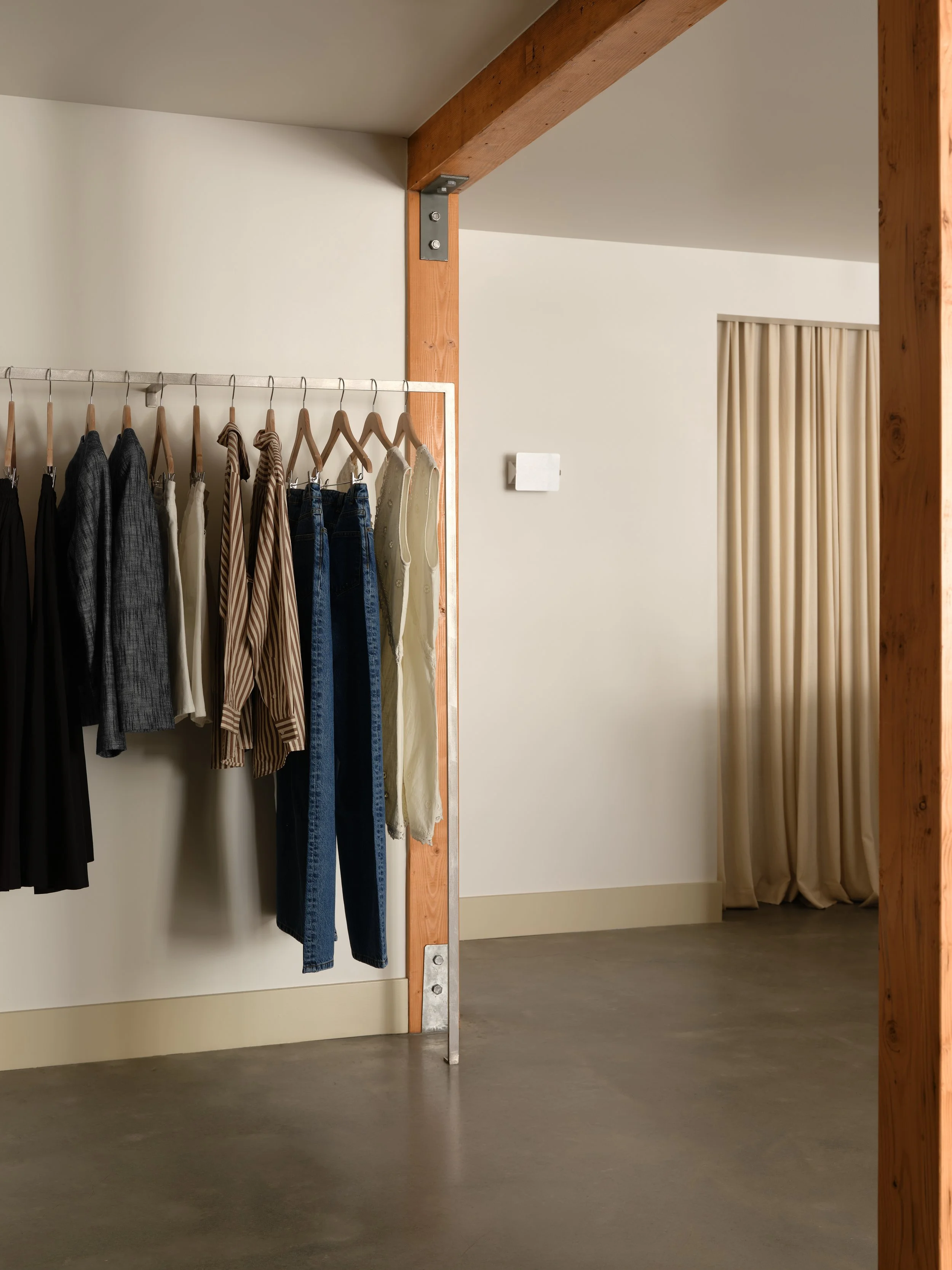 Clothing rack.