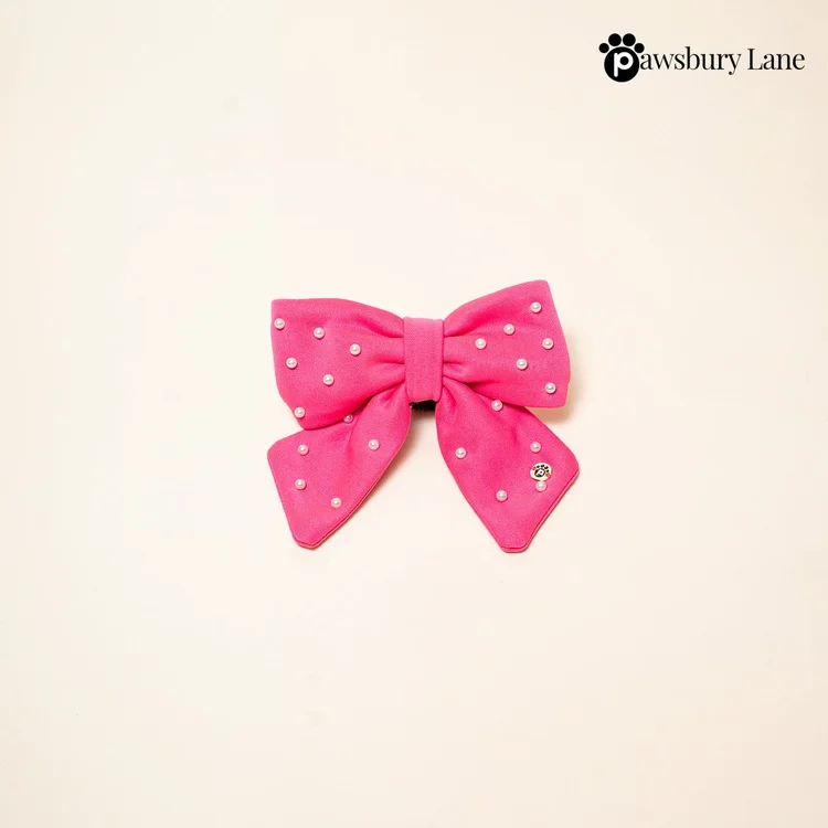 Sugar and Pearls - Bubblegum - Pet Sailor Bow