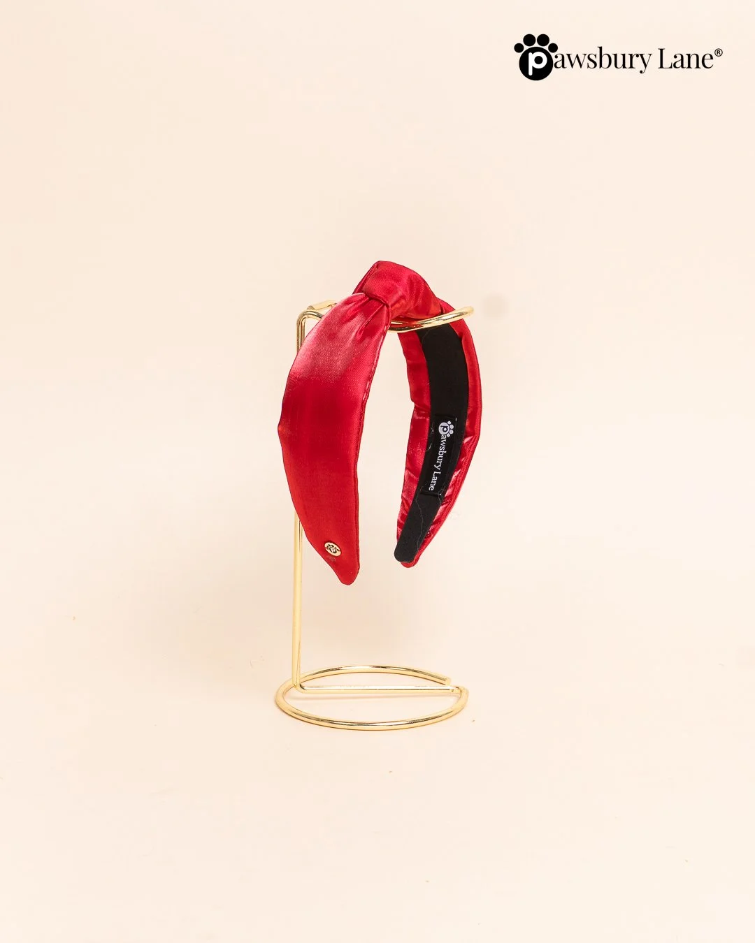 The Satin Collection - Headband - Holly Red
