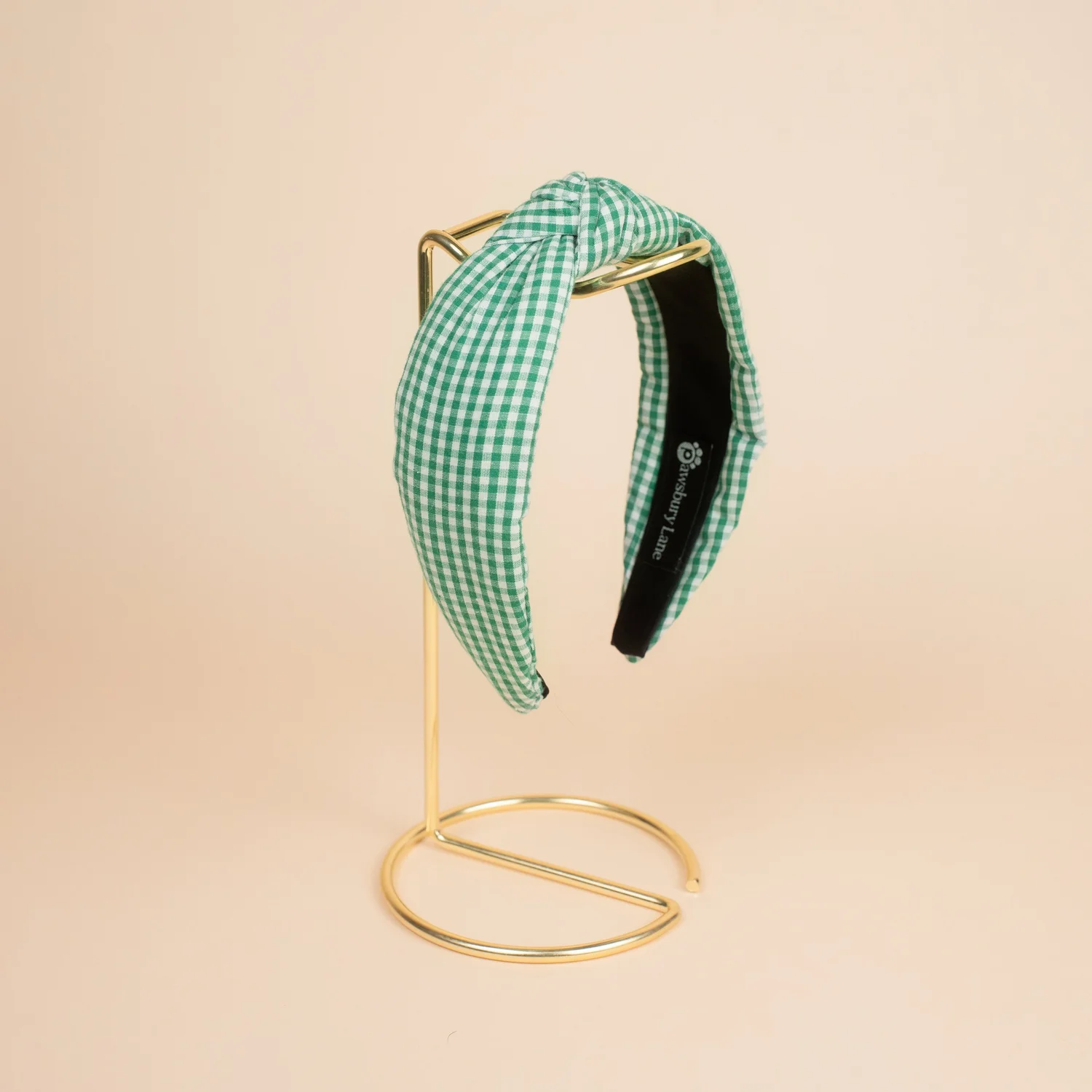 Green Gingham - Headband