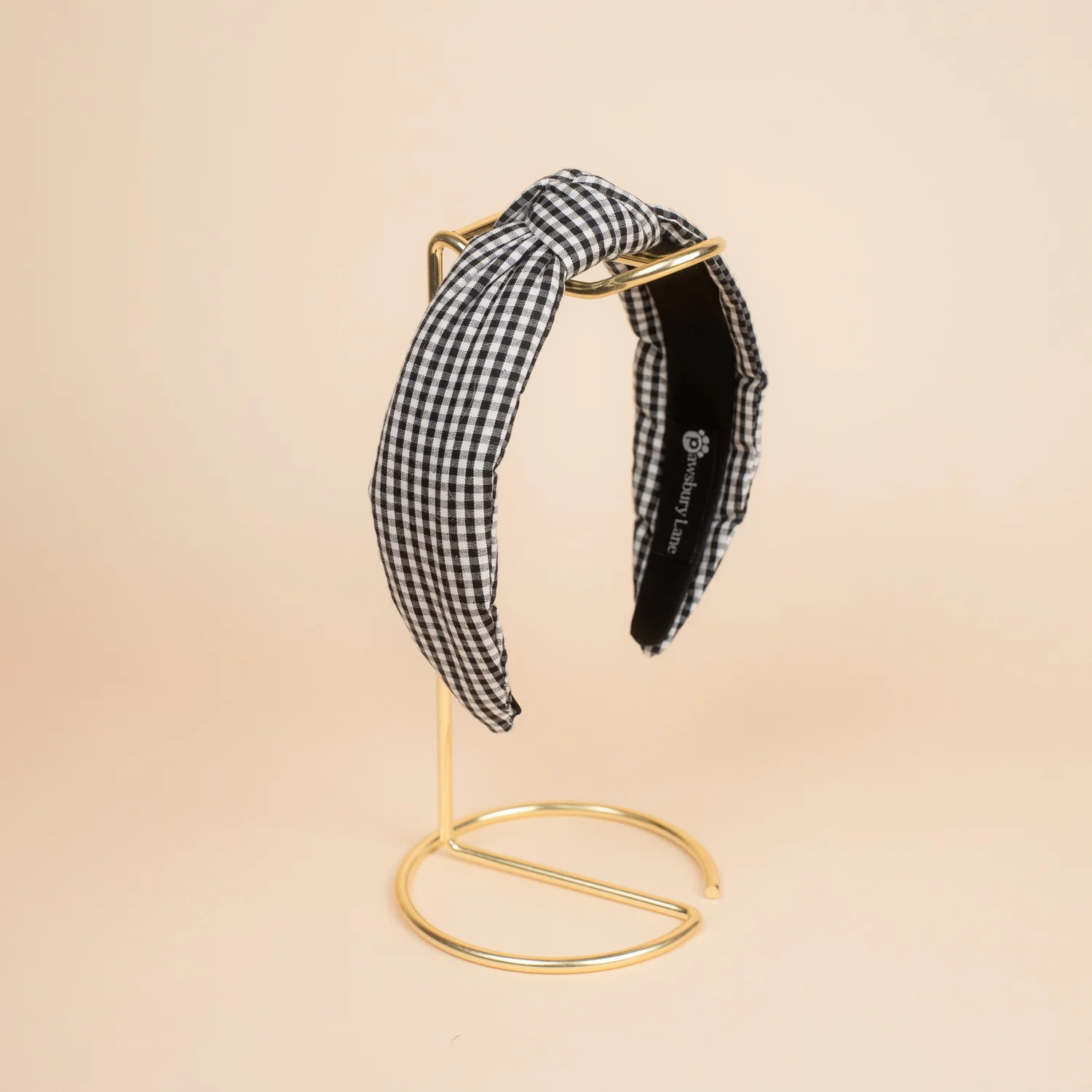 Black Gingham - Headband