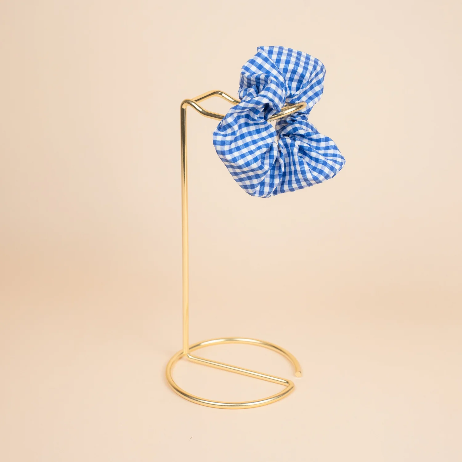 Blue Gingham - Scrunchie