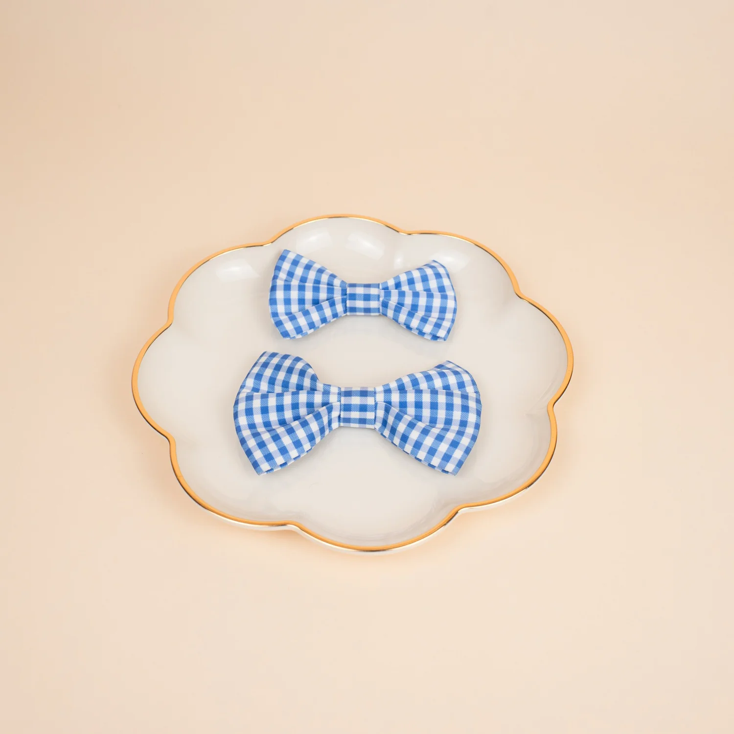 Blue Gingham - Bowtie