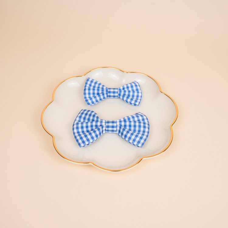 Blue Gingham - Bowtie