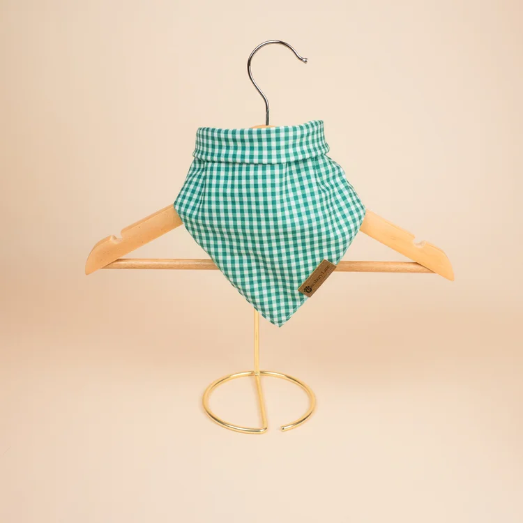 Green Gingham - Bandana