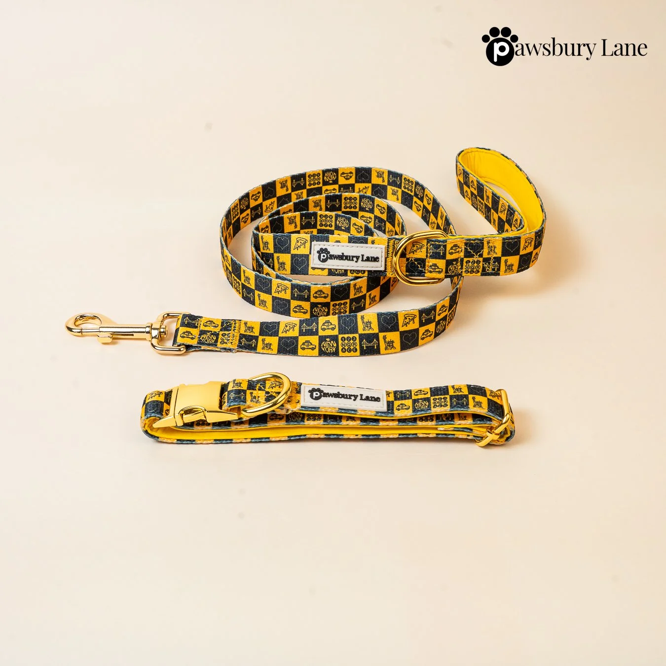 NYC Big Yellow Taxi - Collar and Leash Set
