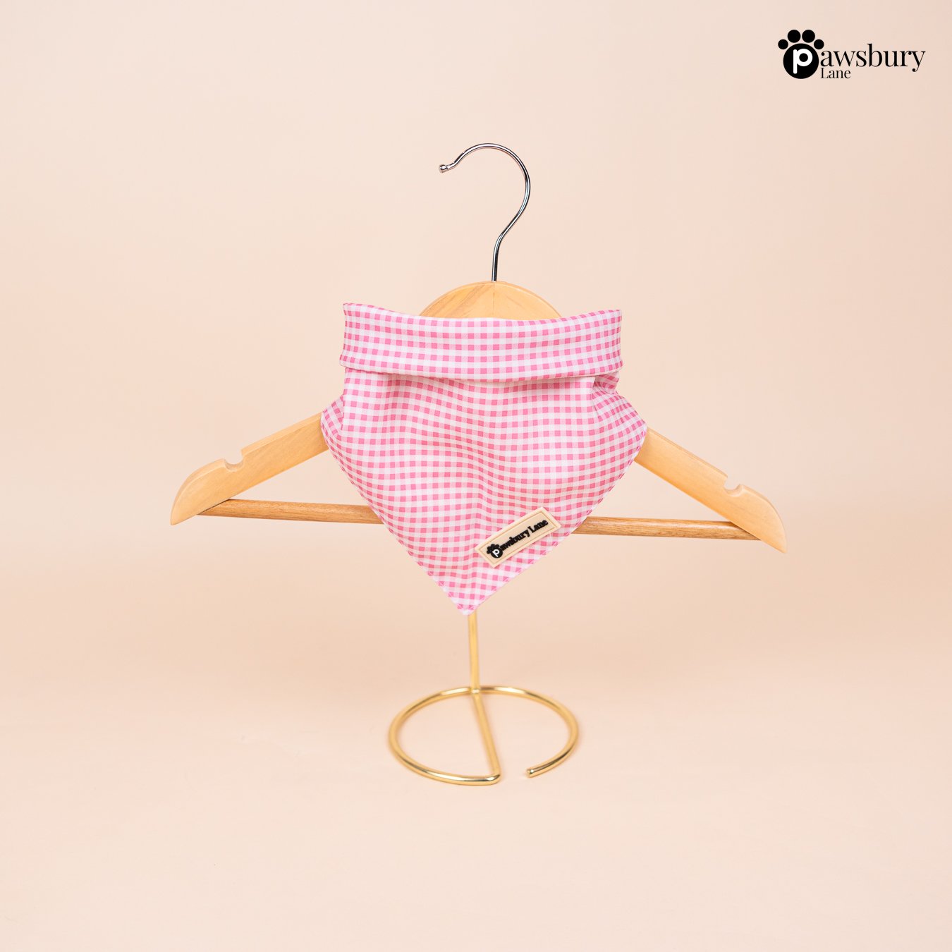 Pink Gingham - Bandana