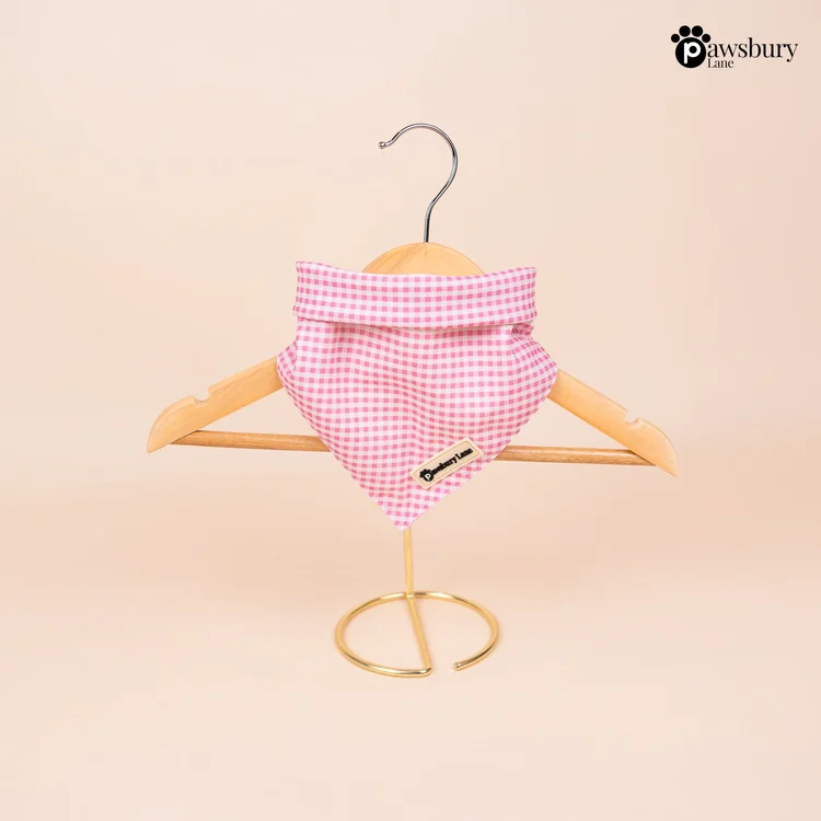 Pink Gingham - Bandana