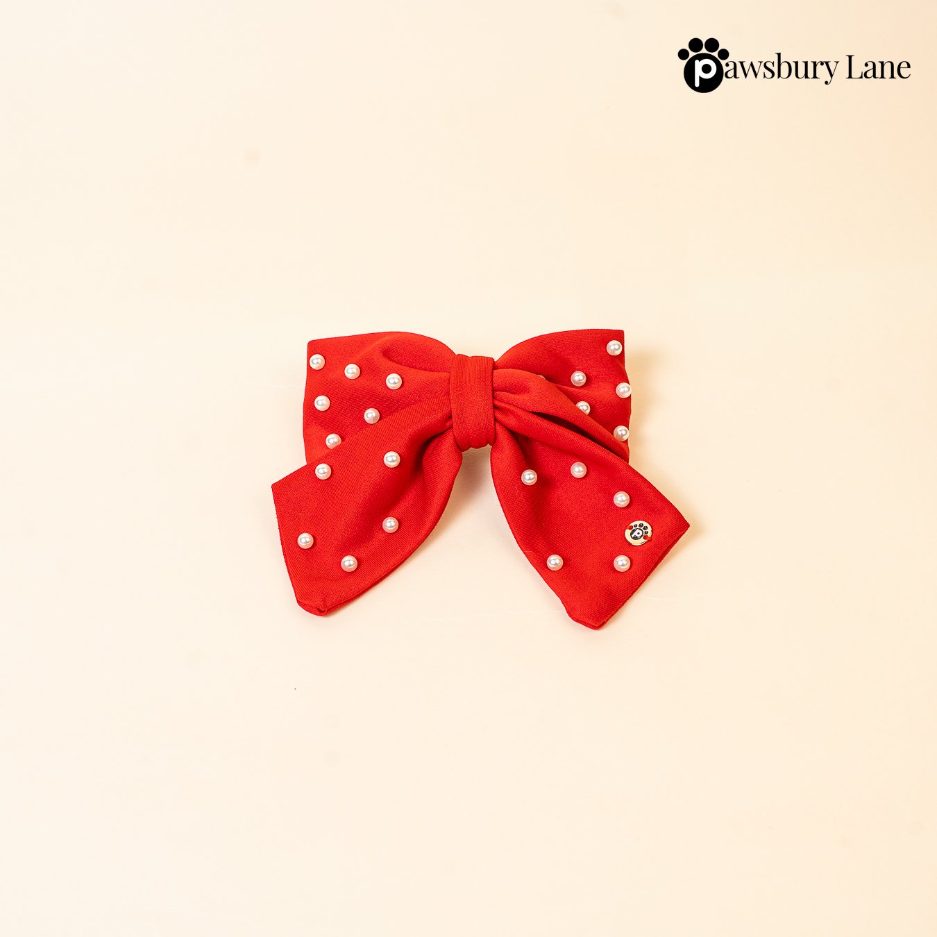 Sugar and Pearls - Holly Red - Hair Bow - For You