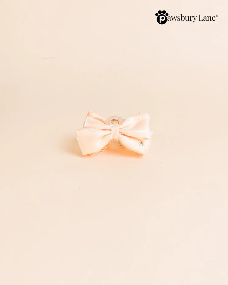 The Satin Collection - Bow Claw Clip - Daffodil