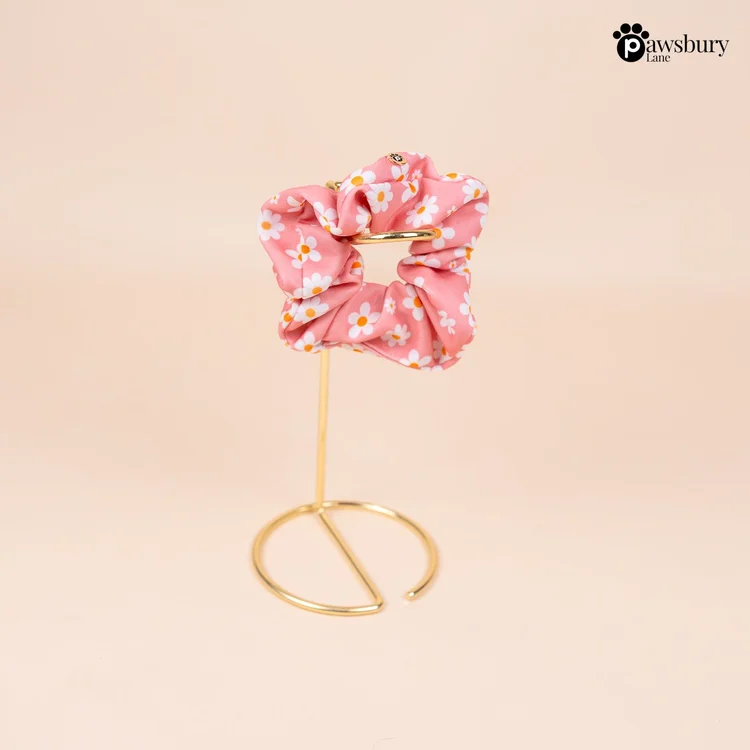 Daisy Blush - Scrunchie