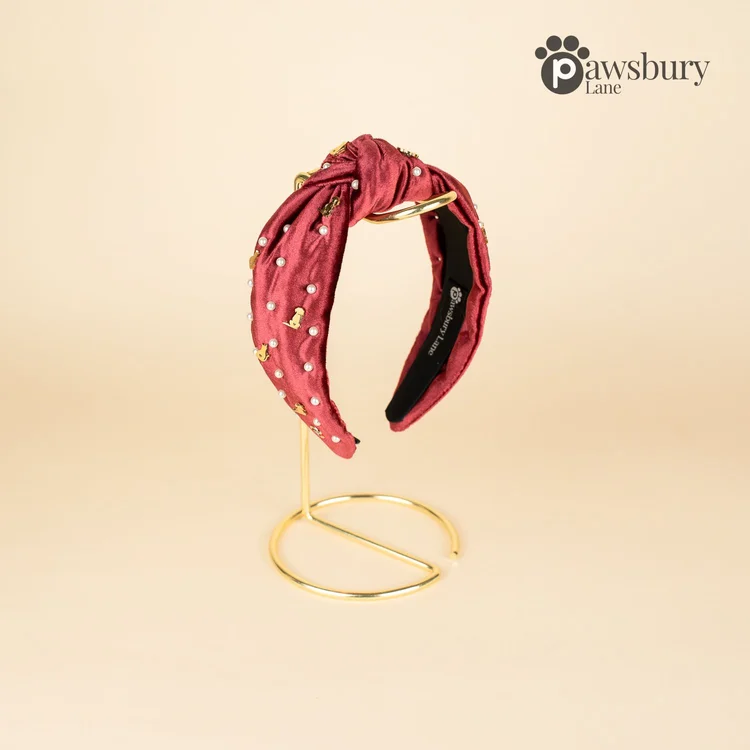 It's Snowing Cats and Dogs - Ruby - Headband