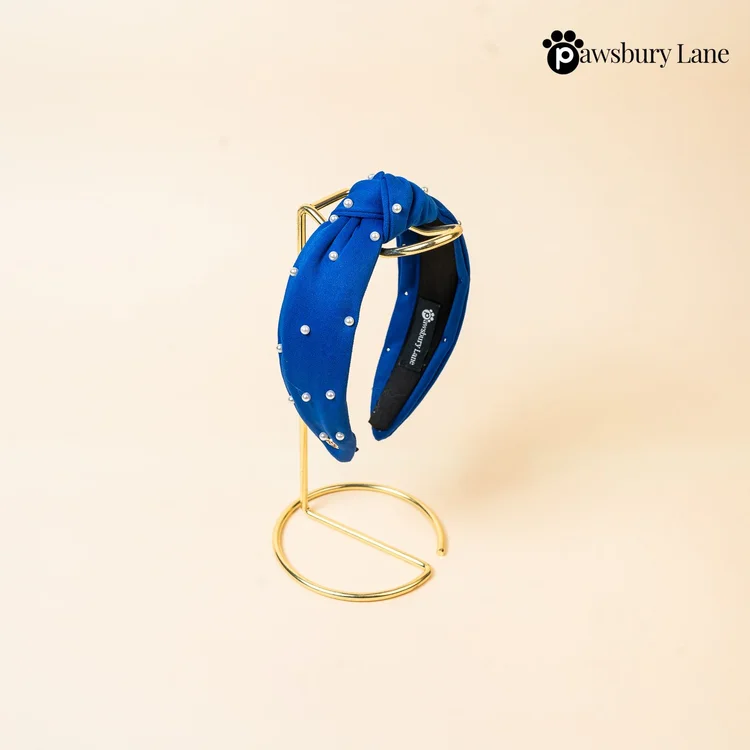 Sugar and Pearls - Royal Blue - Headband