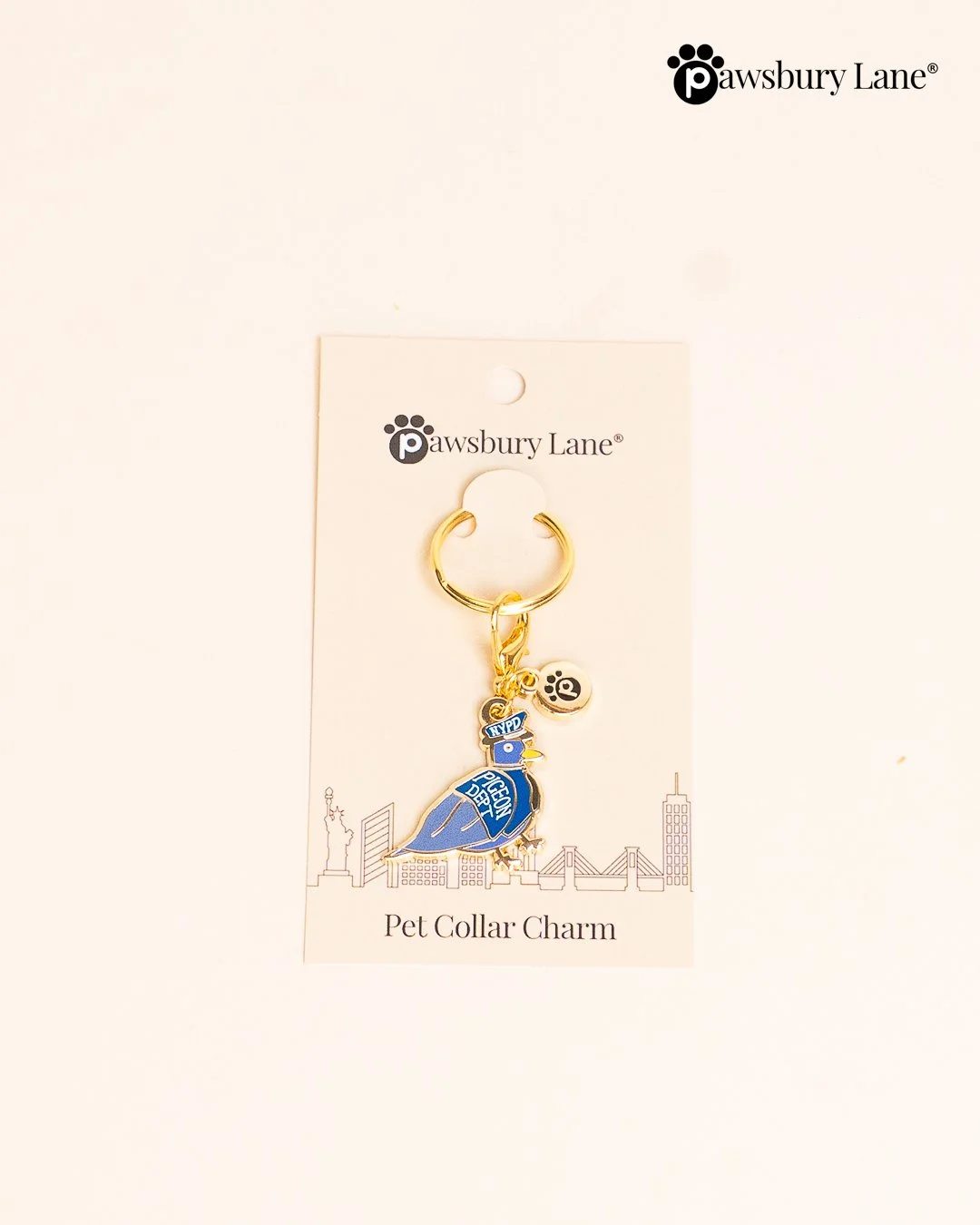 Pet Collar Charm - NYPD Pigeon