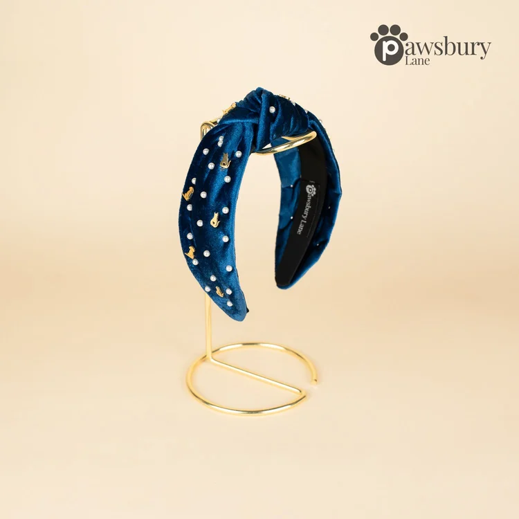 It's Snowing Cats and Dogs - Sapphire - Headband