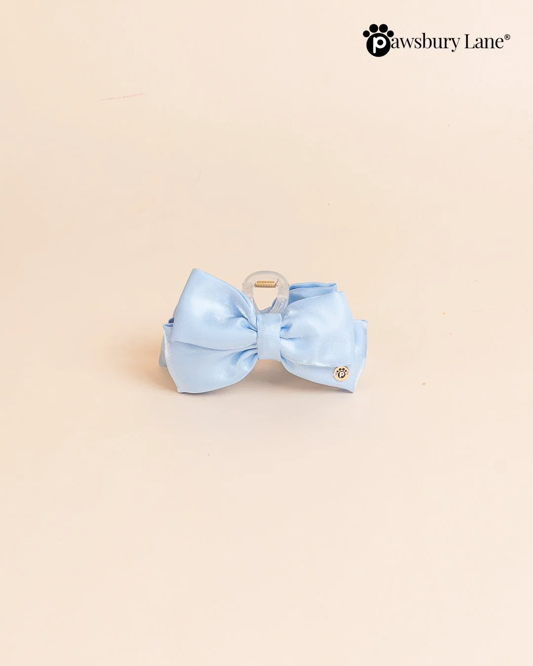 The Satin Collection - Bow Claw Clip - Cornflower