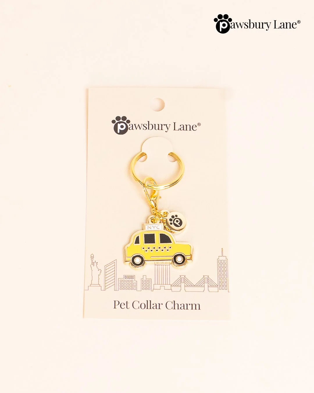 Pet Collar Charm - NYC Big Yellow Taxi