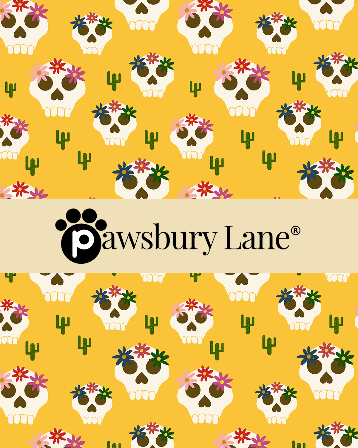 Skulls and Wildflowers - Bandana