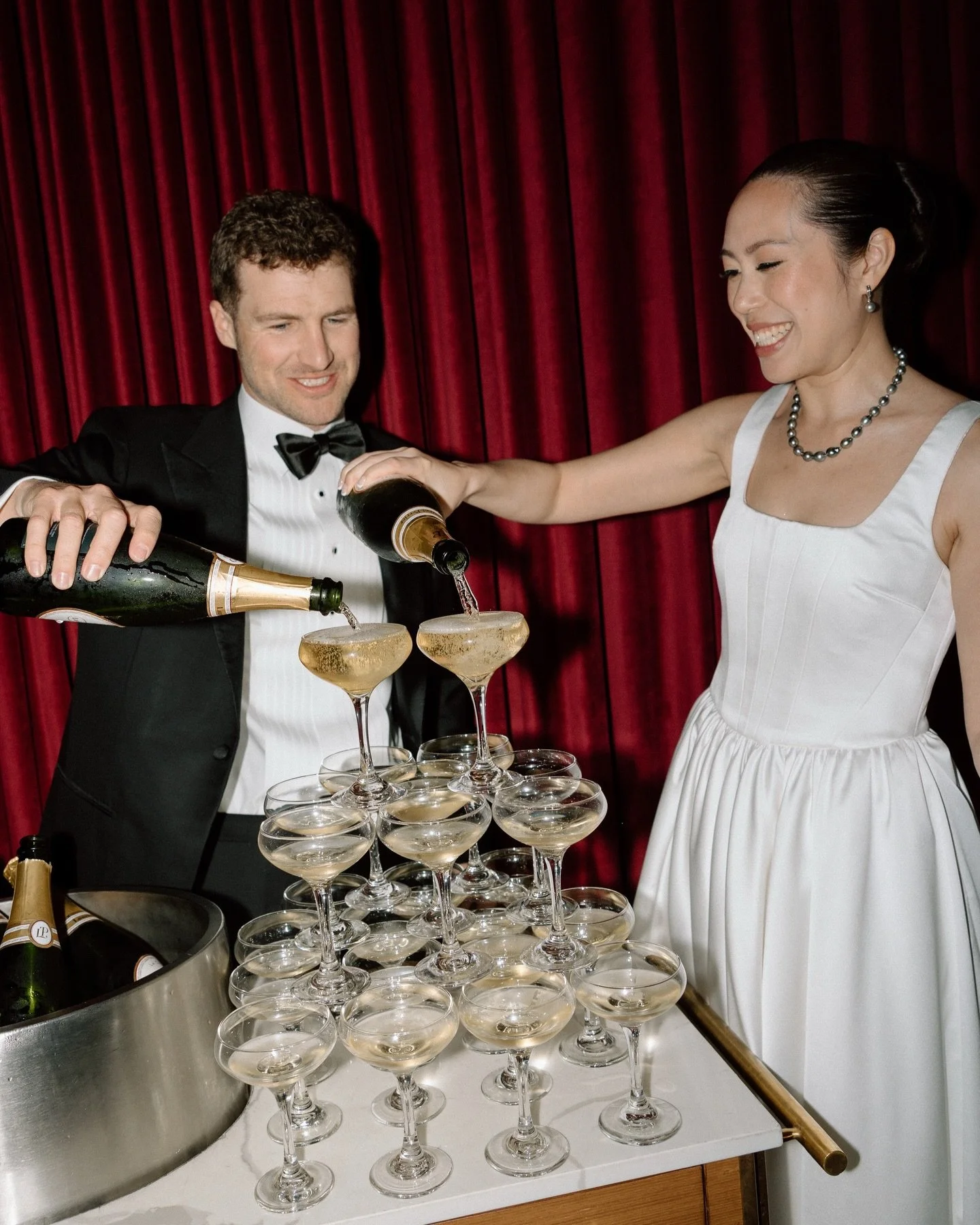 Tam &amp; William eloped just the two of them and then held an stunning intimate dinner to celebrate with their family and friends at the Riggs Hotel in DC. We started with portraits of the two of them throughout the hotel and at the National Portrai